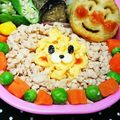 いこたん's cooksnap of when they made そぼろでライオンさんのキャラ弁❤.