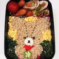 めいめい☆☆☆'s cooksnap of when they made 『くまのがっこう♪ジャッキー』そぼろ弁当.