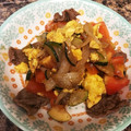 みほ。's cooksnap of when they made 牛肉とトマトとふわふわ卵のオイスター炒め.