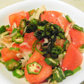 とんがらし★'s cooksnap of when they made 簡単♪おくらとトマトのさっぱりサラダ.