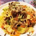 ぷらりんこ's cooksnap of when they made ウスターソースで焼きそば風野菜炒め♪.