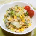 えれぼん's cooksnap of when they made オクラとコーンのツナマヨサラダ.