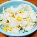 みぽぴぽ's cooksnap of when they made キャベツナコーンの胡麻マヨ和え☆.