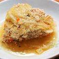 nabeko28's cooksnap of when they made 炊飯器で★キャベツ×挽き肉のミルフィーユ.