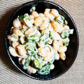 きみだんごママ's cooksnap of when they made ピーマンと大豆のワサビマヨネーズ和え♪.