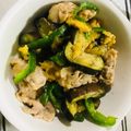 naoki1203's cooksnap of when they made 簡単！豚肉ナスピーマンの卵味噌炒め。.