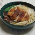 シッポッポ's cooksnap of when they made かりかりチキンの雪見煮込みうどん.