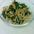 ひーたん２０１０'s cooksnap of when they made 梅＆塩昆布で♪ほうれん草とエノキの和え物.
