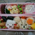 ユッユ's cooksnap of when they made くまのがっこう ♡ しあわせ キャラ弁.