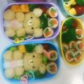 ブルーリボンドレス's cooksnap of when they made テディベア風♪くまちゃん＊キャラ弁.