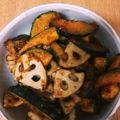 ソフｨ's cooksnap of when they made レンコンとかぼちゃの甘辛炒め.