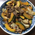 なつっこりー's cooksnap of when they made かぼちゃと牛肉のガリバタめんつゆ炒め.