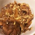 くりfam's cooksnap of when they made めんつゆで「車麩の卵とじ」.