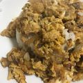 ぺぽこ3's cooksnap of when they made 豚肉と玉ねぎの甘辛玉子丼.