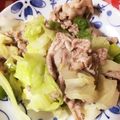 ほりもも's cooksnap of when they made 簡単春キャベツと豚肉の創味シャンタン炒め.