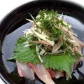 よこ耳ねこ's cooksnap of when they made お刺身に 大葉とミョウガのせ.