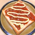 ステルトミチル's cooksnap of when they made ✿ミートマヨ　トースト✿.