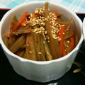 クックSJ0Y9V☆'s cooksnap of when they made 我が家の黄金比率♡きんぴらごぼう.