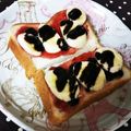 ＊coron＊'s cooksnap of when they made イチゴジャム×バナナ×チョコトースト.