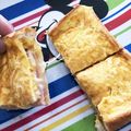 愛翔んマン's cooksnap of when they made 食パン1枚でホットサンド.