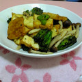 ちゃんマルちゃん's cooksnap of when they made 厚揚げとシメジの♪カレー♪焼き.
