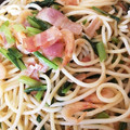 Puuaya's cooksnap of when they made 小松菜と桜えびの和風パスタ♪妊婦さんにも.