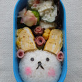 kachimachi's cooksnap of when they made おにぎりと玉子焼きでうさぎさん♪.