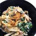 こたぽこ's cooksnap of when they made 1人分　しゃきしゃきレタスの卵丼.