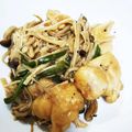 もいこ196482's cooksnap of when they made 子供が喜ぶ鳥胸肉ときのこのバタポン炒め.