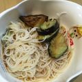 クックANLLO1☆'s cooksnap of when they made 揚げ茄子の煮浸し そうめん添え.