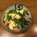 natumina's cooksnap of when they made 葉大根と卵の炒めもの.