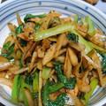 クック5TURZ2☆'s cooksnap of when they made 簡単副菜！ごぼうと小松菜のキムチ炒め.