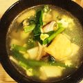 kayosanta's cooksnap of when they made ニラたっぷり中華スープ.