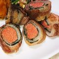 MIZU14's cooksnap of when they made 豚バラ肉の明太シソ巻き.
