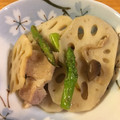 〜tinr～'s cooksnap of when they made 蓮根とアスパラのきんぴら。.