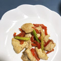 sio2ois's cooksnap of when they made 彩り野菜と鶏むね肉のガリマヨ炒め.