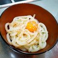 キュリあす's cooksnap of when they made ランチにいかが？ごま油と塩の釜玉うどん☆.