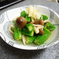 卯月のうさぎ２０１４'s cooksnap of when they made オクラとしめじの煮びたし★.