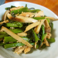 低カロ探検隊's cooksnap of when they made つるむらさきと豚バラ肉の塩炒め.