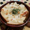 こげ岡's cooksnap of when they made 食パンでオニオングラタンスープ.