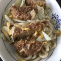 ばなちゃん666's cooksnap of when they made とんかつアレンジ♪カツ丼風うどん♪.