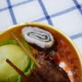 yukanosuke's cooksnap of when they made 豚肉大葉巻き☆ゆかり風味（お弁当）.
