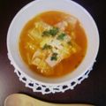 うに１１８'s cooksnap of when they made イタリアーンなトマトとハクサイスープ.