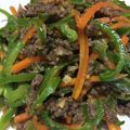 むらみゅう's cooksnap of when they made にんじんとピーマンの肉味噌炒め.