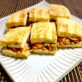 tarako〆's cooksnap of when they made 焼き栃尾油揚げdeキムチ納豆挟んだよ〜♡.