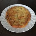 はにわん、's cooksnap of when they made 混ぜて焼くだけ！じゃこ&ネギのご飯ピザ.