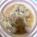 Ayaka·ᴥ·'s cooksnap of when they made 豚ひき肉の肉だんごと春雨のスープ.