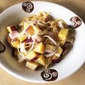 take♪aki♪'s cooksnap of when they made 簡単☆さつまいもとベーコンのパスタ☆.