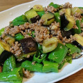 や～たん食堂's cooksnap of when they made ししとうとナスの挽肉炒め.