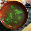 M130018's cooksnap of when they made オクラととろろ昆布のすまし汁.